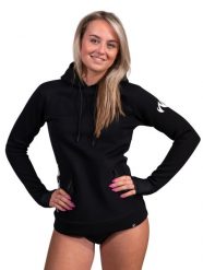 Damski bluza sporty wodne Watrflag Ipanema czarny. Czarne bluzy damskie WATRFLAG, xl, bez wzorów, z materiału, z kapturem. Za 299.00 zł.
