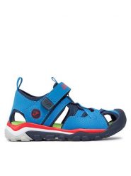 Joma Sandały S.Lake Jr 2404 SLAKJS2404V Niebieski. Niebieskie sandały chłopięce Joma, ze skóry, bez zapięcia. Za 169.99 zł.