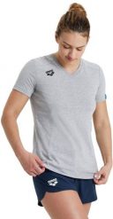 Arena ARENA KOSZULKA WOMEN'S TEAM T-SHIRT PANEL MEDIUM GREY 004892/550 M. Szare t-shirty damskie Arena, m, bez wzorów, bez kołnierzyka. Za 97.02 zł.