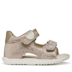 Sandały Geox. Czerwone sandały dziewczęce Geox, bez zapięcia. Za 249.99 zł.