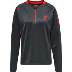 Bluza do piłki ręcznej damska 1/2 zip Hummel hml action. Brązowe bluzy damskie Hummel, l, bez wzorów, bez kaptura, do piłki ręcznej. Za 172.50 zł.