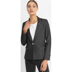 Marynarka z przeszyciami. Szare żakiety damskie Orsay, z elastanu, eleganckie. Za 149.99 zł.