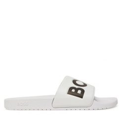 Klapki BOSS. Białe klapki męskie Boss. Za 183.99 zł.