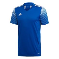 Koszulka piłkarska męska adidas Regista 20 Jersey. Białe koszulki sportowe męskie Adidas, m, bez wzorów, z jersey, bez kołnierzyka, bez ramiączek, do piłki nożnej. Za 131.10 zł.