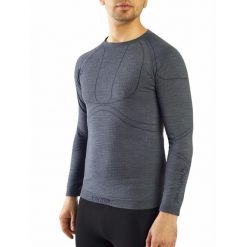 Koszulka temoaktywna męska Viking Lan Pro Merino, z wełną Merino. Szare koszulki sportowe męskie Viking, na zimę, m, bez wzorów, z wełny, bez kołnierzyka, bez ramiączek, narciarskie. Za 187.41 zł.