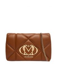 LOVE MOSCHINO Torebka JC4043PP1OLC0200 Brązowy. Brązowe torebki do ręki damskie Love Moschino, bez wzorów, ze skóry, wizytowe, bez dodatków. Za 789.99 zł.