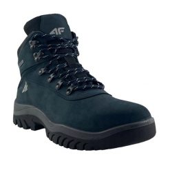 Męskie Buty Turystyczne H4Z20 Leather High Cut. Niebieskie trekkingi męskie 4f, trekkingowe. Za 567.99 zł.