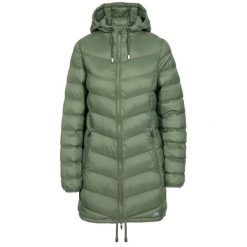 Kurtka Damska Rianna. Szare kurtki sportowe damskie Trespass, m, bez wzorów, z puchu, bez kaptura, trekkingowe. Za 288.99 zł.