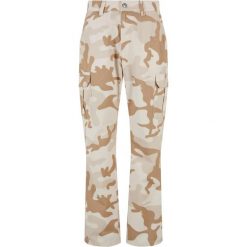 Spodnie Cargo Męskie Camo Prosta Nogawka. Zielone spodnie sportowe męskie Urban Classics, m, bez wzorów, trekkingowe. Za 222.99 zł.