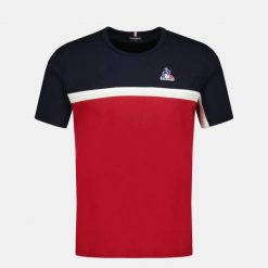 Koszulka Le Coq Sportif Tri SP N°2. Białe koszulki sportowe męskie le coq sportif, m, bez wzorów, z materiału, bez kołnierzyka, bez ramiączek. Za 175.50 zł.