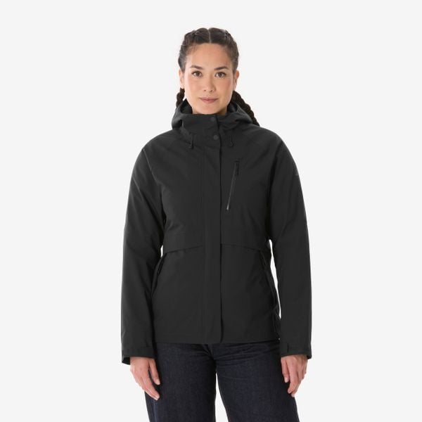 Kurtka turystyczna damska Quechua NH500 3w1. Czarne kurtki damskie QUECHUA, na wiosnę, m, bez wzorów, z materiału, z kapturem. Za 479.99 zł.