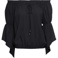 Bluzka "carmen" bonprix czarny. Bluzki damskie bonprix. Za 59.99 zł.