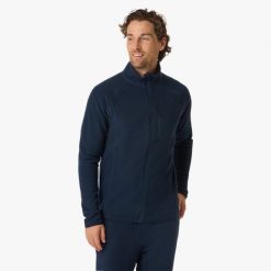 Bluza Polarowa Rozpinana turystyka męska Swedemount Geilo Fleece Full Zip II. Niebieskie bluzy męskie SWEDEMOUNT, na zimę, m, bez wzorów, z polaru, bez kaptura. W wyprzedaży za 116.99 zł.