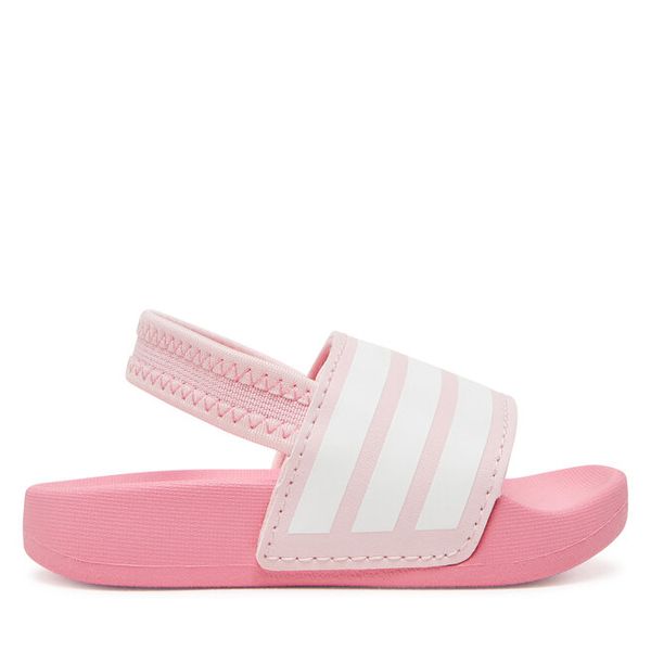 Sandały adidas. Czerwone sandały dziewczęce Adidas, bez zapięcia. Za 94.99 zł.