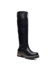 Clara Barson Kozaki ROSA SWS5120-01 Czarny. Czarne kozaki damskie Clara Barson, z syntetyku, bez obcasa, na płaskiej podeszwie. Za 199.99 zł.