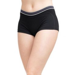 Bokserki z wełną merino damskie Brubeck ACTIVE WOOL. Czarne bokserki damskie Brubeck, s, bez wzorów, z elastanu. Za 43.91 zł.