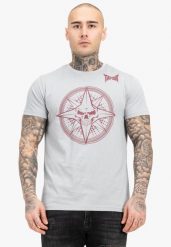 T-shirt regularny Tapout Skrape. Czerwone t-shirty męskie TAPOUT, xl, bez wzorów, z bawełny, wizytowe, bez kołnierzyka. Za 135.00 zł.