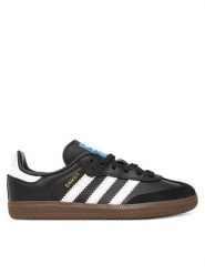 Adidas Sneakersy Samba Og IE3678 Czarny. Czarne buty sportowe dziewczęce Adidas, bez wzorów, ze skóry, bez zapięcia. Za 229.99 zł.