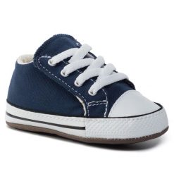 Trampki Converse. Niebieskie półbuty chłopięce Converse, bez wzorów, retro, bez zapięcia. Za 119.99 zł.