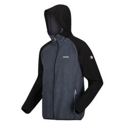 Softshell turystyczny męski Regatta Arec III z kapturem. Czarne kurtki męskie Regatta, m, bez wzorów, z softshellu, eleganckie, z kapturem. Za 179.99 zł.