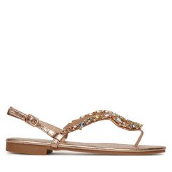 Sandały DeeZee. Żółte sandały damskie DeeZee, bez wzorów, bez obcasa, na płaskiej podeszwie, bez zapięcia. Za 109.99 zł.