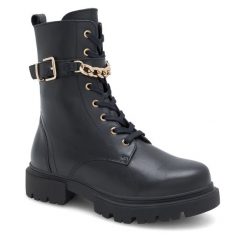 Botki Sergio Bardi. Czarne botki damskie Sergio Bardi, bez obcasa, na płaskiej podeszwie, bez zapięcia. Za 295.99 zł.