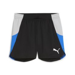 Damskie szorty piłkarskie individualBLAZE PUMA Black Cool Light Gray Racing Blue. Czarne szorty sportowe damskie Puma, bez wzorów, sportowe, do piłki nożnej. Za 129.00 zł.
