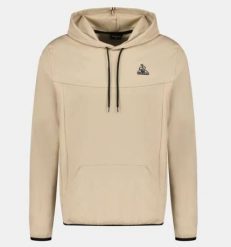 Bluza z kapturem Le Coq Sportif Tech SP N°1. Brązowe bluzy męskie le coq sportif, m, bez wzorów, z dresówki, z kapturem, na fitness i siłownię. Za 355.10 zł.