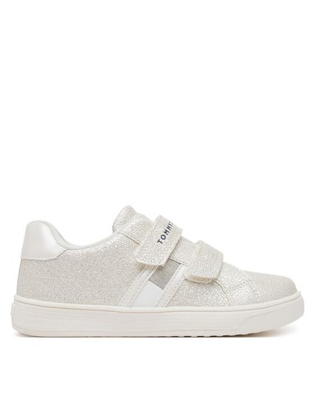 Tommy Hilfiger Sneakersy Flag Low Cut Velcro Sneaker T1A9-33726-0375 S Écru. Buty sportowe dziewczęce Tommy Hilfiger, bez wzorów, ze skóry, bez zapięcia. Za 319.99 zł.