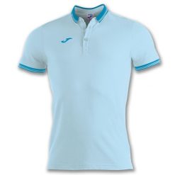 Koszulka polo do tenisa męska Joma Bali II. Niebieskie koszulki polo męskie Joma, m, bez wzorów, bez kołnierzyka, bez ramiączek, do piłki nożnej. Za 133.50 zł.