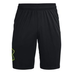 Męskie Spodenki Z Grafiką Techniczną. Czarne krótkie spodenki sportowe męskie Under Armour, m, bez wzorów, trekkingowe. Za 197.99 zł.