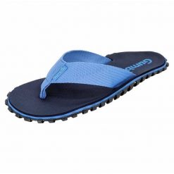 Japonki Gumbies Duckbill G-DB-UNI-BD niebieskie. Niebieskie klapki męskie z materiału. Za 223.78 zł.