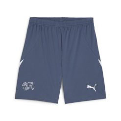 Męska replika spodenek do piłki nożnej reprezentacji Szwajcarii PUMA. Białe krótkie spodenki sportowe męskie Puma, m, bez wzorów, do piłki nożnej. W wyprzedaży za 179.00 zł.