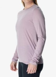Bluza damska Houdini Tree LS Tee. Fioletowe bluzy damskie Houdini, l, bez wzorów, z dzianiny, bez kaptura. Za 252.99 zł.