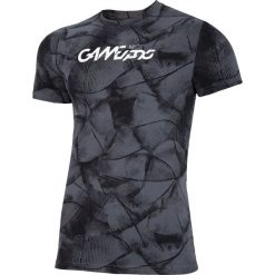 T-shirt męski TSM239 - czarny allover. Czarne t-shirty męskie 4f, m, bez wzorów, bez kołnierzyka. W wyprzedaży za 49.99 zł.