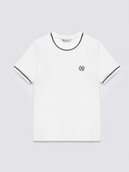 Koszulka damska z kontrastowym wykoŅczeniem kremowa Lemoure 102. Białe t-shirty damskie Big Star, l, bez wzorów, z dzianiny, bez kołnierzyka. Za 99.99 zł.