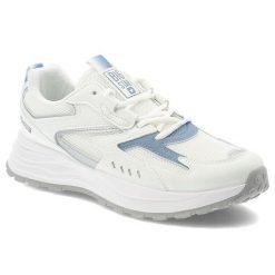 Białe Sneakersy Big Star Sportowe Obuwie Damskie. Białe obuwie sportowe damskie Big Star, bez wzorów, z materiału, trekkingowe. Za 169.00 zł.