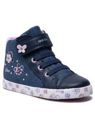 Geox Sneakersy B Kilwi G. C B15D5C 0EWBC C4BE8 S Granatowy. Niebieskie buty sportowe dziewczęce Geox, bez wzorów, z materiału, bez zapięcia. Za 269.99 zł.