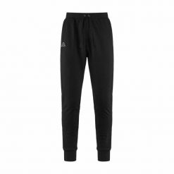 Spodnie do biegania Kappa Zanty. Czarne spodnie sportowe męskie Kappa, m, bez wzorów, z bawełny, do biegania. Za 249.00 zł.