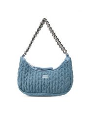 Tommy Jeans Torebka Tjw Iconic Shoulder Denim AW0AW17301 Niebieski. Niebieskie torebki do ręki damskie Tommy Jeans, bez wzorów, z denimu, bez dodatków. Za 259.99 zł.