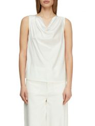 Comma Bluzka Kobiety biały, 44. Białe bluzki damskie comma, bez wzorów, z satyny, eleganckie, bez kołnierzyka, bez ramiączek. Za 139.95 zł.