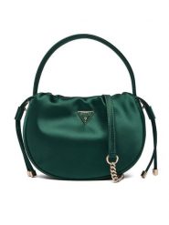 Guess Torebka Elsie Mini HWSE96 50750 Zielony. Zielone torebki do ręki damskie Guess, z aplikacjami, z materiału, bez dodatków. Za 589.99 zł.