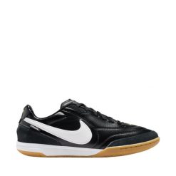 Męskie buty piłkarskie Nike Tiempo Streetgato czarne. Czarne buty sportowe męskie Nike, ze skóry, bez zapięcia, do piłki nożnej. Za 473.57 zł.
