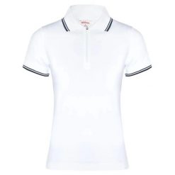 Damska koszulka polo Wilson Team. Białe koszulki sportowe damskie Wilson, bez wzorów, bez kołnierzyka, bez ramiączek. Za 229.99 zł.