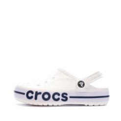 Buty do chodzenia męskie Crocs Bayaband Clog. Białe klapki męskie Crocs, z materiału, sportowe. Za 219.00 zł.