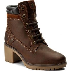Botki WRANGLER - Vf Sierra WL172512 Cognac 64. Brązowe botki damskie Wrangler, z materiału, bez obcasa, na obcasie. W wyprzedaży za 269.00 zł.