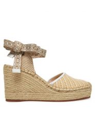 Coccinelle Espadryle E4 SRK 32 01 01 Beżowy. Brązowe sandały damskie Coccinelle, bez wzorów, z materiału, bez obcasa, bez zapięcia. Za 479.99 zł.