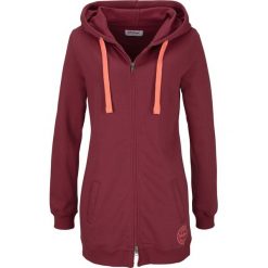 Długa bluza rozpinana bonprix bordowy. Bluzy damskie marki KALENJI. Za 49.99 zł.