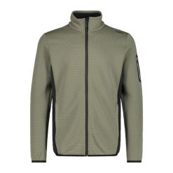Bluza męska turystyczna CMP 33E6557. Zielone bluzy sportowe męskie CMP, m, bez wzorów, z materiału, z kapturem, trekkingowe. Za 342.35 zł.