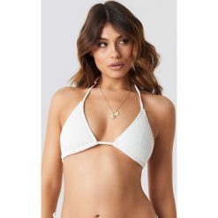 NA-KD Swimwear Smocked Triangle Bikini Top - White. Bikini damskie marki NA-KD Swimwear. Za 100.95 zł.